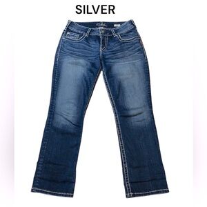 SILVER suki capri jeans